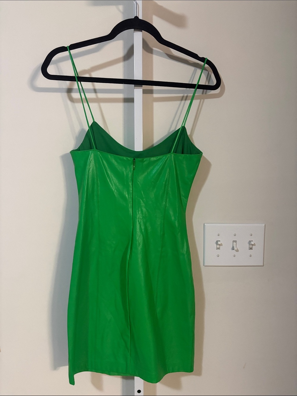 Amanda Uprichard Bright Green Slip Mini Dress - Picture 5 of 6